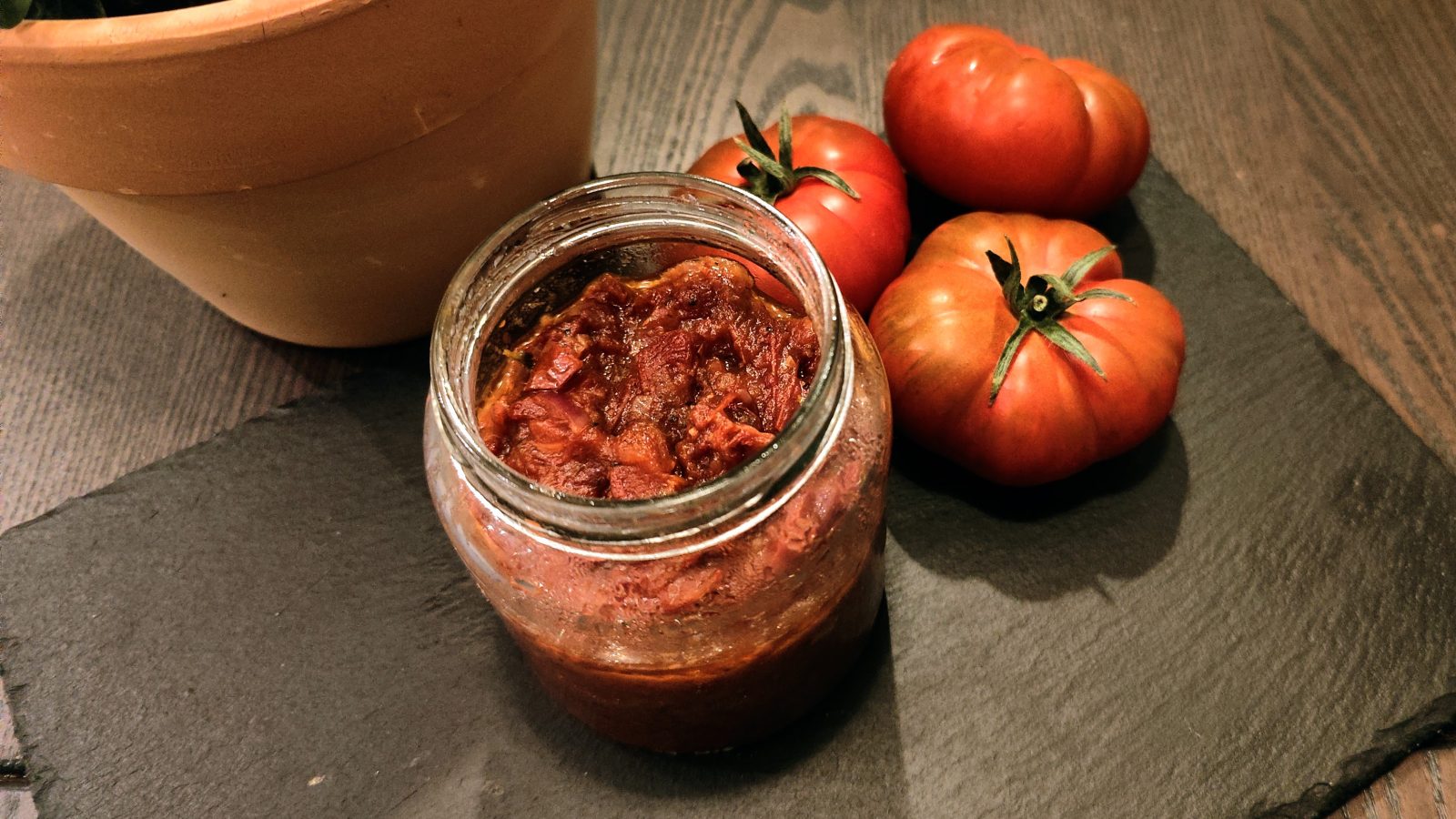 Tomatchutney med inspiration fra Sydspanien
