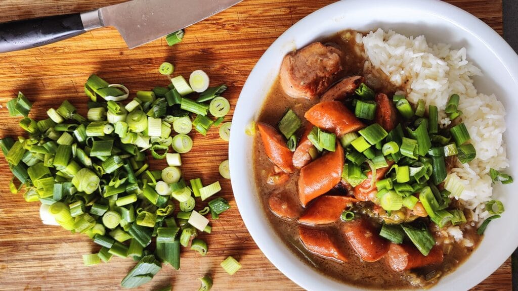 Gumbo med kylling og Chorizo